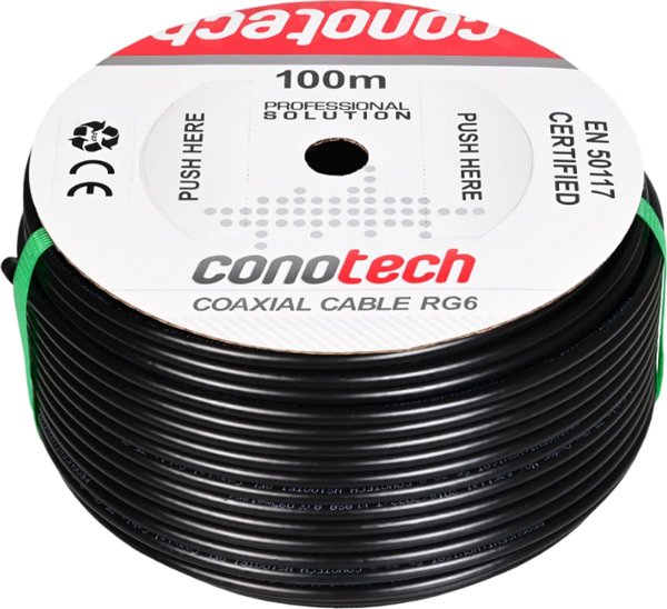 Conotech Συμπυκνωμένος Αγωγός NS100 TRI Ζελατινωμένος Μαύρος - Ρολό 100μ