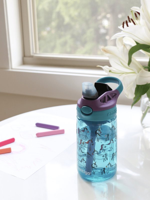 Contigo Easy Clean Παιδικό Παγούρι Νερού 420ml, Μπλε, Σχέδιο Unicorn