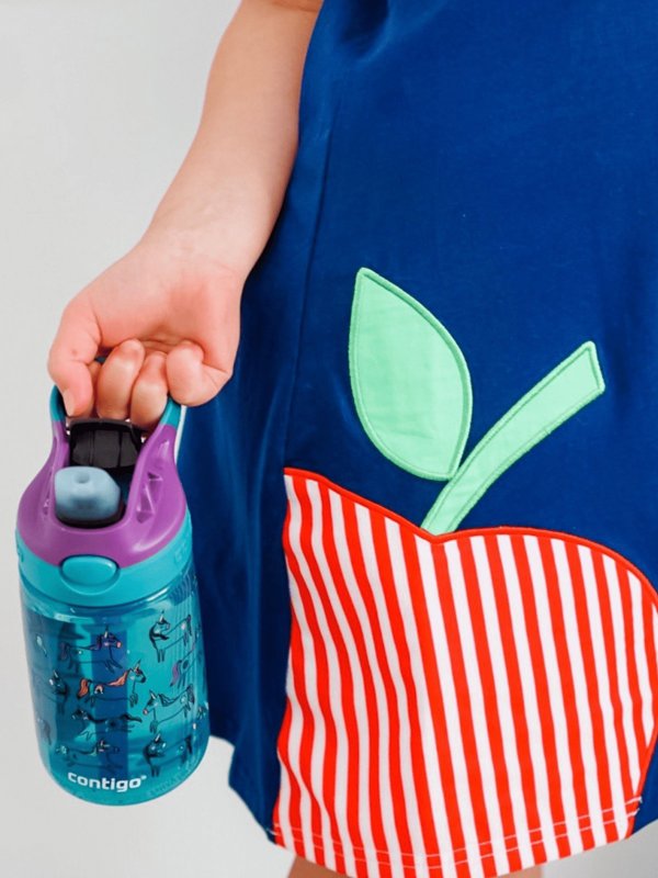 Contigo Easy Clean Παιδικό Παγούρι Νερού 420ml, Μπλε, Σχέδιο Unicorn