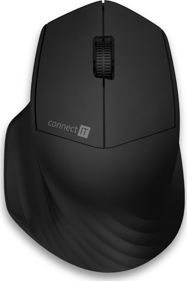 Connect IT Triple SmartSwitch Ασύρματο Ποντίκι, 2.4 GHz & Bluetooth 5.0, Μαύρο