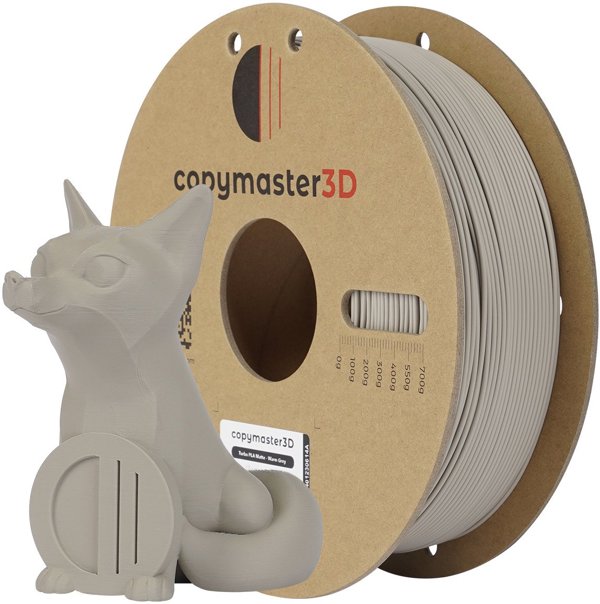 Νήμα Copymaster3D Turbo PLA Matte για εκτυπωτή 3D, 1.75 mm, ματ ζεστό γκρι