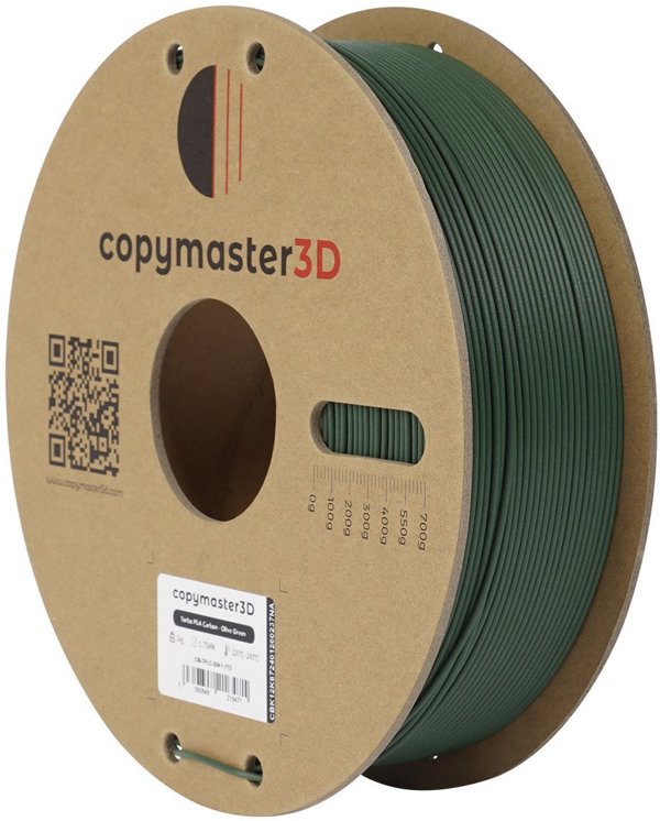 Νήμα Copymaster3D Turbo PLA Carbon για 3D εκτυπωτές, 1.75 mm, λαδί πράσινο