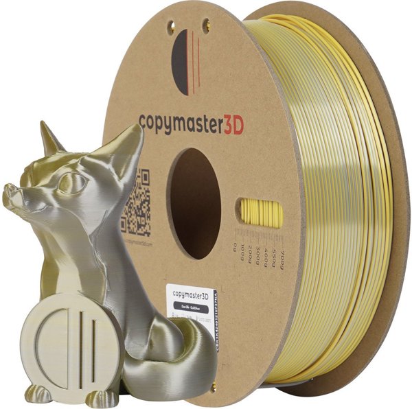 Νήμα Copymaster3D Duo-Silk για 3D εκτυπωτές, 1.75 mm, χρυσό/ασημί