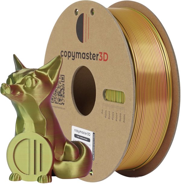 Νήμα Copymaster3D Tri-Silk για εκτυπωτή 3D, 1.75 mm, χρυσό/πράσινο/φούξια
