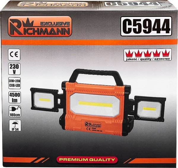 Λάμπα κατασκευής Corona "RICHMANN" 30W + 20W