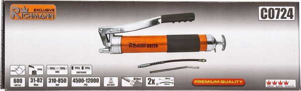 Πιστόλι γράσου Corona "RICHMANN" PRO 600 ml
