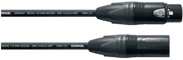 Καλώδιο Cordial AES/EBU XLR σε XLR, 2 μ