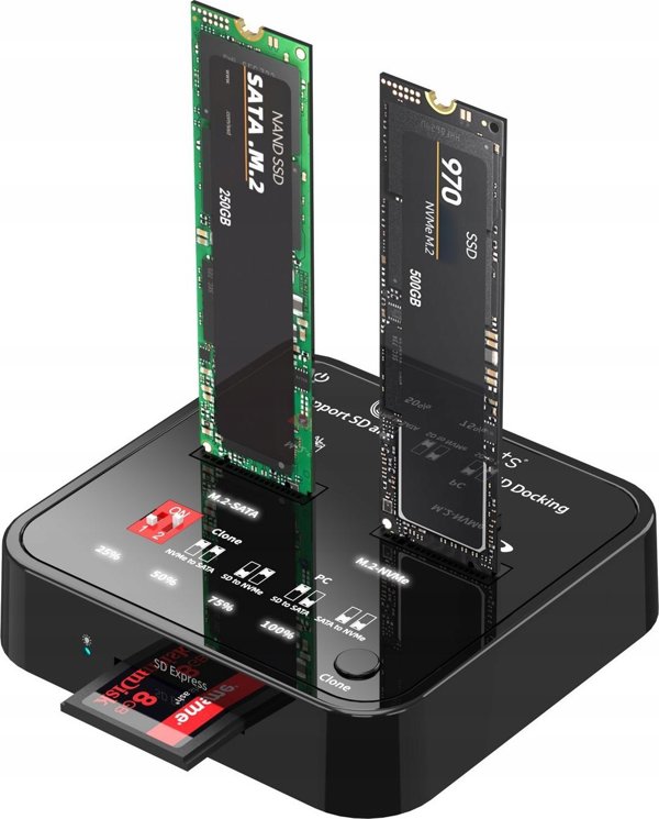 CoreParts CoreParts MS-CLONER-M2-SD αντιγραφέας Μαύρο