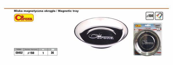 Corona Στρογγυλό μαγνητικό μπολ 150mm (C0452)