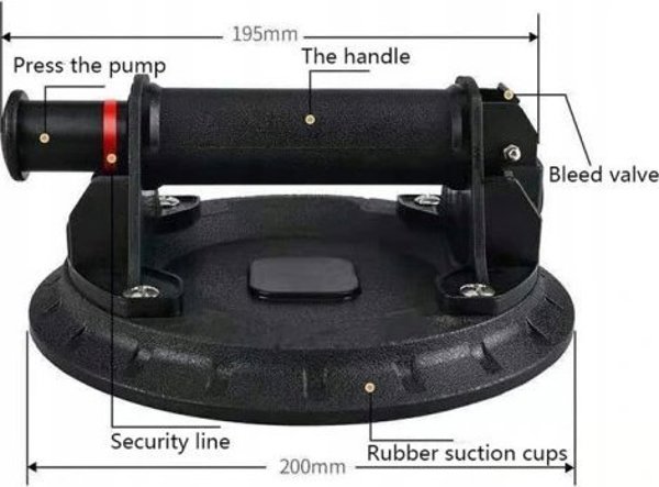 Corona Μονή βάση γυαλιού 200 mm έως 120 Kg.