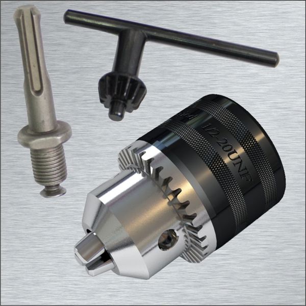 Corona Τσοκ με κλειδί + αντάπτορας SDS 1/2" 1,5-13mm C9209