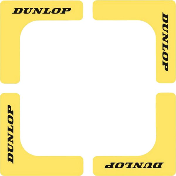Γωνίες για γήπεδο τένις DUNLOP 8 τεμ κίτρινο