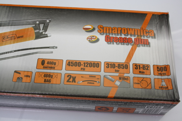Γράσο Corona 12000PSI 0,5L + 2 σωλήνες - C0722