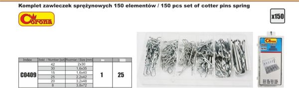 Σετ ελατηρίων Corona 150 τεμ. (C0409)