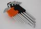 Σετ κλειδιών τύπου L torx T10-T50 με οπή 9 τεμ. (C6613)