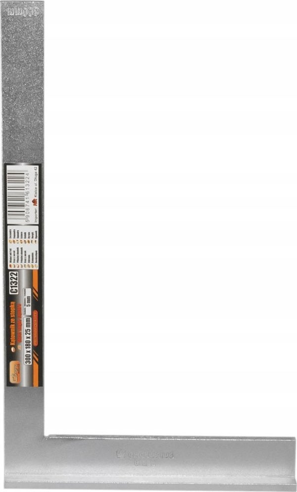 Γωνία χάλυβα Corona 5 mm, 300 x 180 x 25 mm