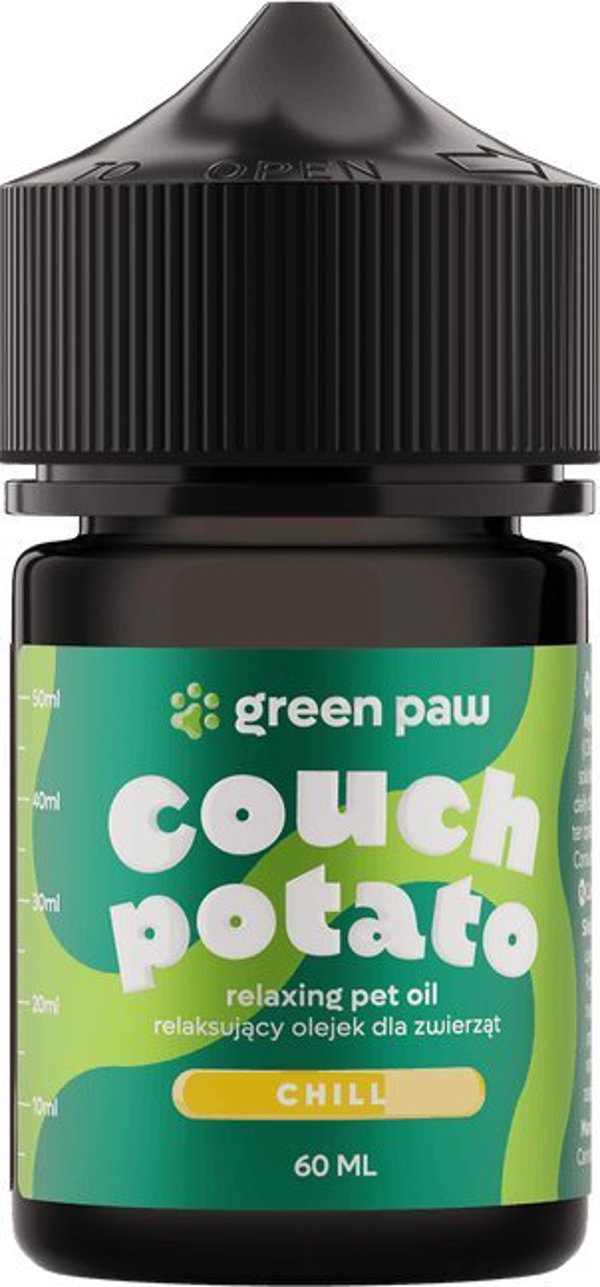 Cosma Cannabis Green Paw Couch Potato Έλαιο CBD Για Κατοικίδια, 10% Έλαιο Κριλ, 60ml