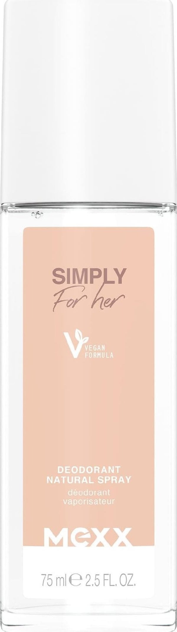 Coty MEXX Αποσμητικό φυσικό σπρέι Simply for Her 75 ml