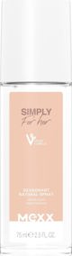 Coty MEXX Αποσμητικό φυσικό σπρέι Simply for Her 75 ml