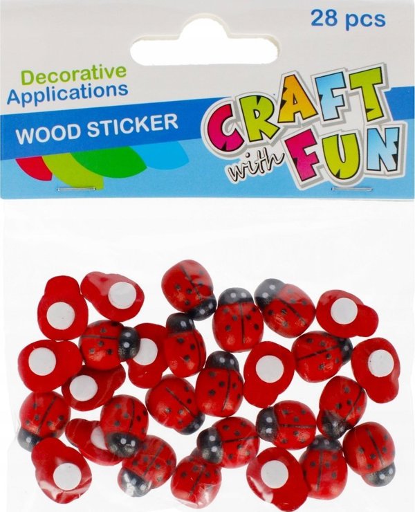 Craft with Fun ΔΙΑΚΟΣΜΗΤΙΚΟ ΞΥΛΙΝΟ ΠΑΣΧΑΛΙΤΣΑ 15MM 28ΤΕΜ CF 12/288