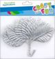 Craft With Fun Διακοσμητικό Σύρμα Φύλλο, 5.5cm, 12 Τεμάχια, Ασημί