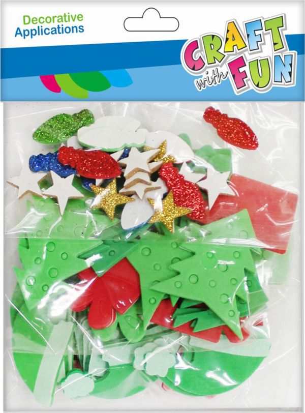 Craft with Fun CF ΔΙΑΚΟΣΜΗΤΙΚΟ BN EVA ΔΕΝΤΡΟ SPRZYL MIX 74ΤΜΧ12/288
