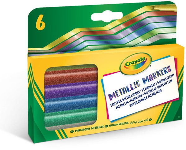 CRAYOLA 6 μεταλλικοί μαρκαδόροι