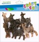 Craft with Fun Διακοσμητικά Ξύλινα Ελάφια από Φλοιό 5cm, Σετ 6 Τεμαχίων