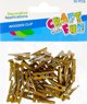 Craft With Fun Ξύλινα Διακοσμητικά Μανταλάκια 30τμχ Χρυσό
