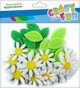 Craft with Fun Διακοσμητικά Τσόχινα Λουλούδια Μαργαρίτες, 40τμχ, Πολύχρωμα