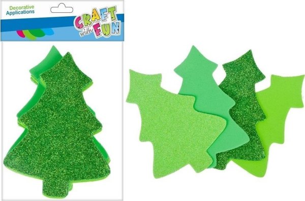 Craft with Fun CF ΔΙΑΚΟΣΜΗΤΙΚΟ EVA ΧΡΙΣΤΟΥΓΕΝΝΙΑΤΙΚΟ ΔΕΝΤΡΟ SPRZYL 12ΤΜΧ 12/144