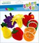 Craft With Fun Διακοσμητικά Από Τσόχα Φρούτα, Σετ 14 Τεμάχια, Για Χειροτεχνίες