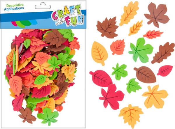 Craft with Fun CF ΔΙΑΚΟΣΜΗΤΙΚΟ DEK EVA ΦΥΛΛΟ ΦΘΙΝΟΠΩΡΟ ΣΥΝΟΛΟ 180ΤΕΜ12/288