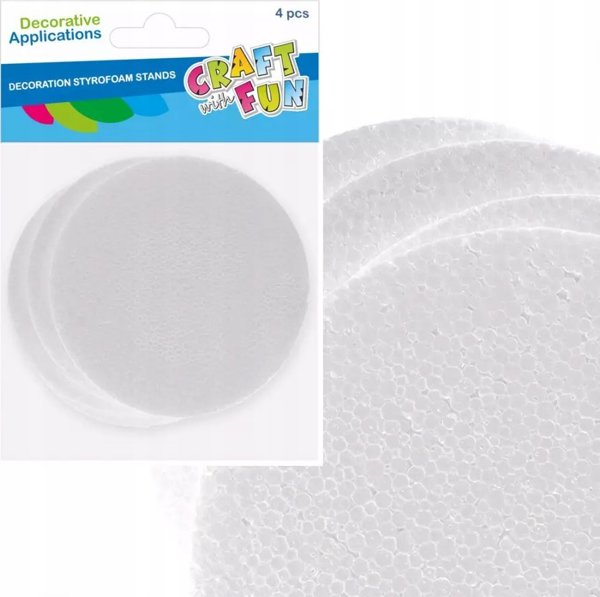 Craft with Fun ΔΙΑΚΟΣΜΗΤΙΚΟ ΣΤΥΡΟΠΟΔΙ ΒΑΣΗ 15CM/4ΤΜΧ CF 6/24