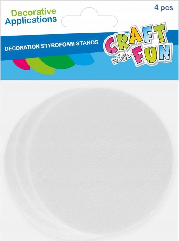 Craft with Fun ΔΙΑΚΟΣΜΗΤΙΚΟ ΣΤΥΡΟΠΟΔΙ ΒΑΣΗ 15CM/4ΤΜΧ CF 6/24