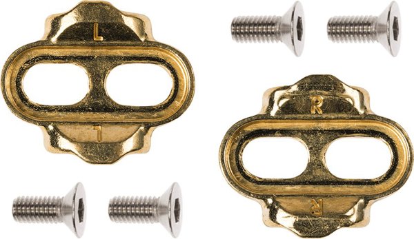 Crankbrothers cleats, 15deg/6deg, gold