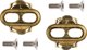 Crankbrothers cleats, 15deg/6deg, gold