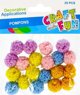 Craft with Fun Διακοσμητικά Πομ Πόν Κασμίρ Πολύχρωμα 2cm, 20 Τεμάχια