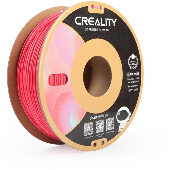 Νήμα Creality CR-PLA Matte για 3D εκτυπωτές, 1.75 mm, φράουλα κόκκινο