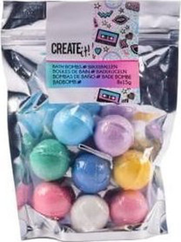 Create it! Σετ μίνι μπάλα για το μπάνιο για παιδιά 8 τεμ 6+ Mix Create it