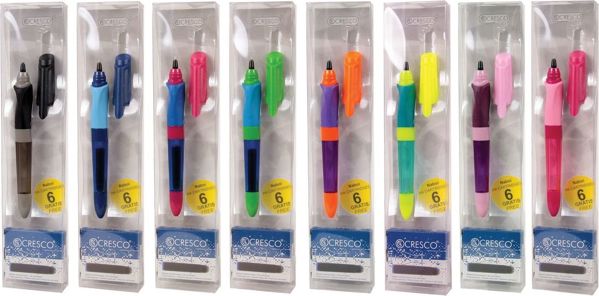 Cresco First Pen Στυλό Διαρκείας με 6 Ανταλλακτικά - Σετ Σχολικής Γραφής