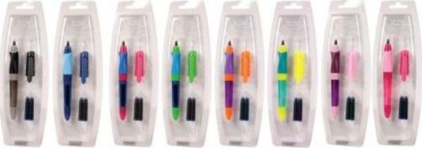 Cresco Στυλό Διαρκείας First Pen Με 2 Φυσίγγια - Μπλε - Display Box Mix
