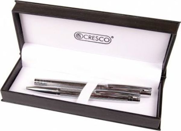 Σετ Στυλό Cresco Elegant - 2 Τεμάχια σε Κομψή Θήκη με Χρυσές Λεπτομέρειες
