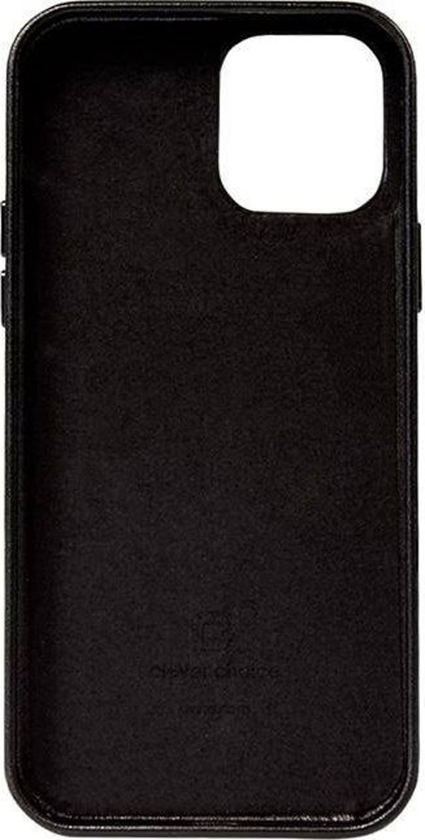 Crong Crong Essential Cover - Θήκη από οικολογικό δέρμα iPhone 12 Pro Max (μαύρο)