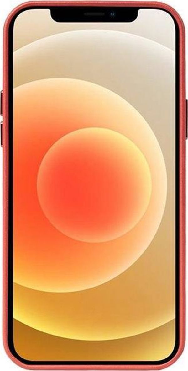 Crong Crong Essential Cover - Θήκη από οικολογικό δέρμα iPhone 12 / iPhone 12 Pro (κόκκινο)