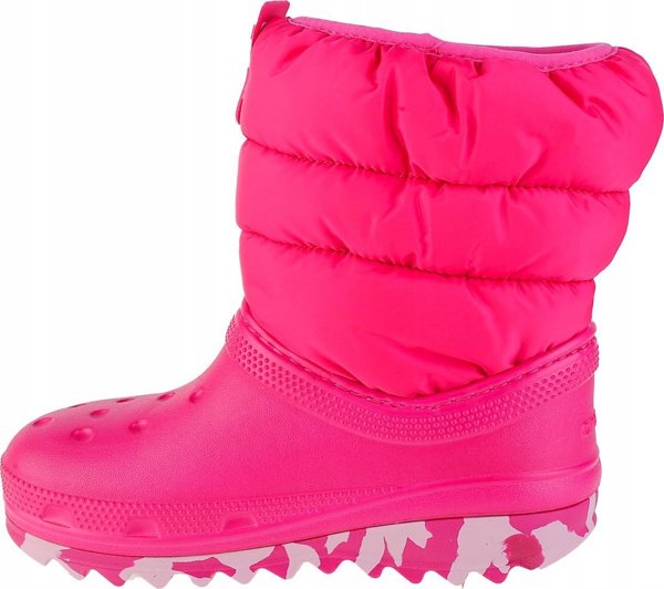 Crocs Classic Neo Puff Boot Παιδικές Μπότες, Ροζ, 37/38