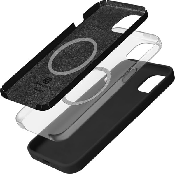 Crong Crong Color Cover Magnetic - Θήκη iPhone 15 Plus MagSafe (μαύρο)