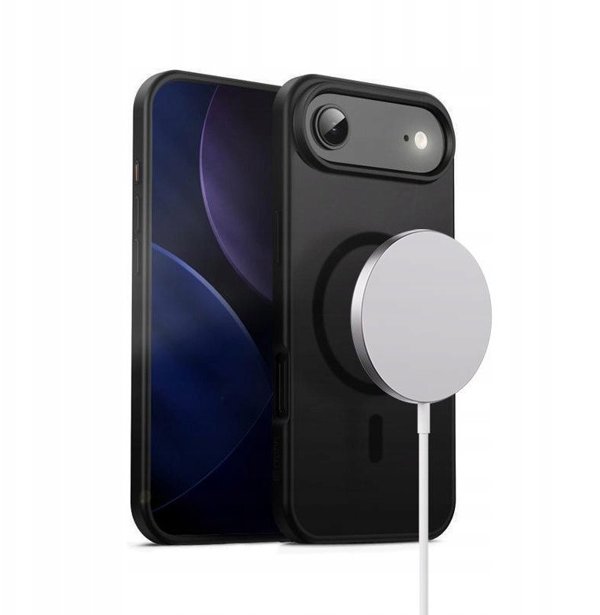 Crong Hybrid Frost MAG Θήκη για iPhone 17 Air με MagSafe - Μαύρο