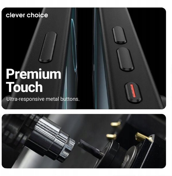 Crong Hybrid Frost MAG Θήκη για iPhone 17 Air με MagSafe - Μαύρο