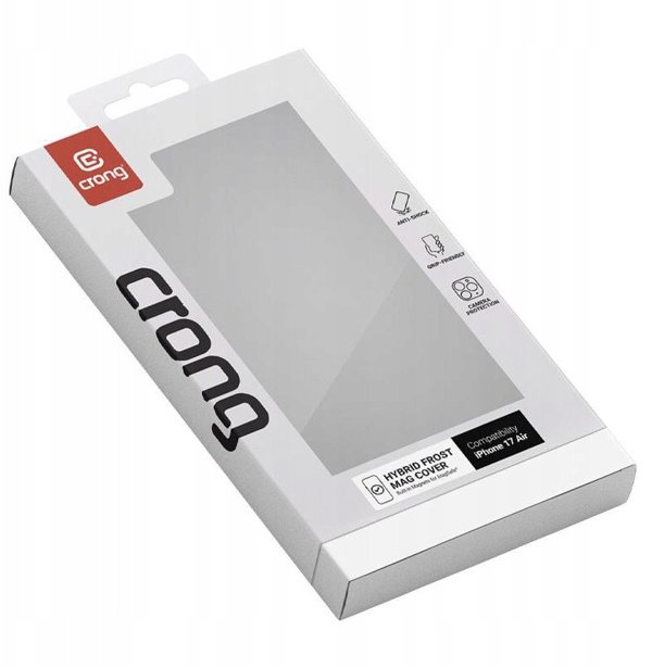 Crong Hybrid Frost MAG Θήκη για iPhone 17 Air με MagSafe - Μαύρο